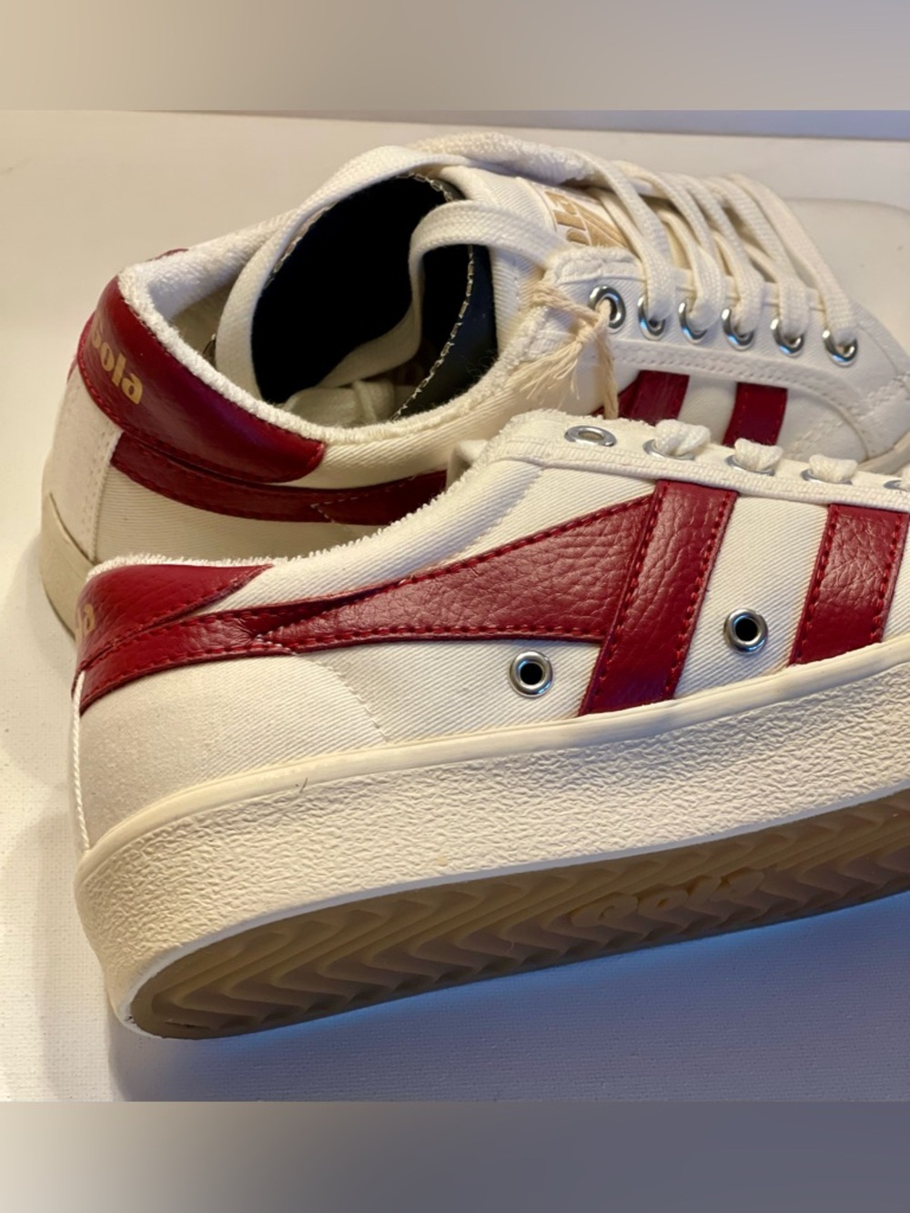 NIB GOLA VEGAN CLASSICS WOMENS TENNIS MARK COX SNEAKERS SIZE 5 - Picture 4 of 12
